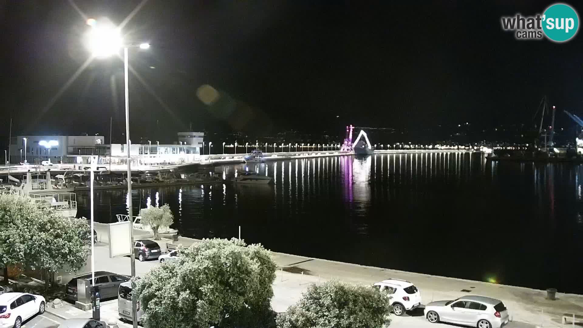 The Riva and Marina in Rijeka  – Live Webcam Croatia