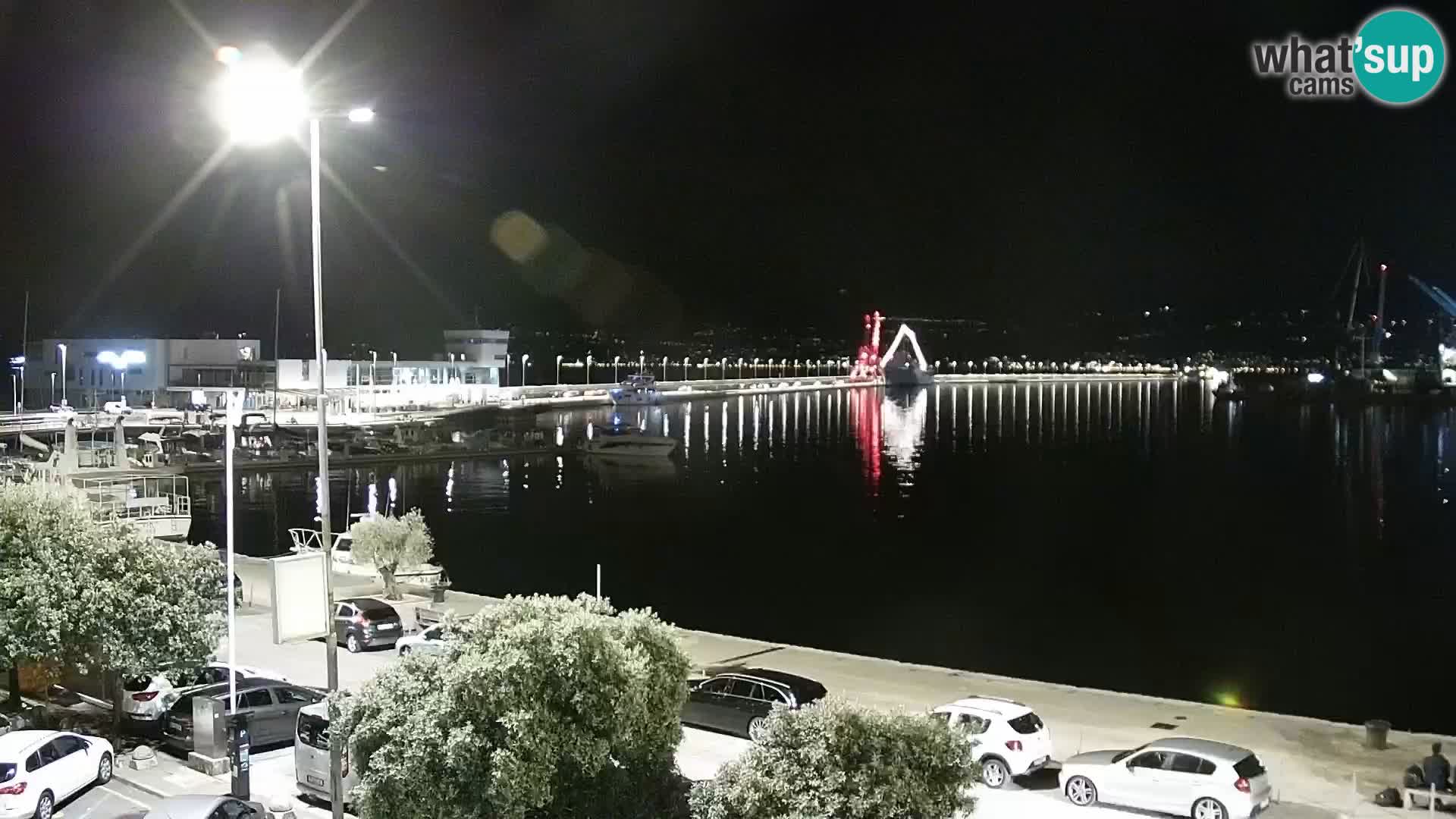 The Riva and Marina in Rijeka  – Live Webcam Croatia