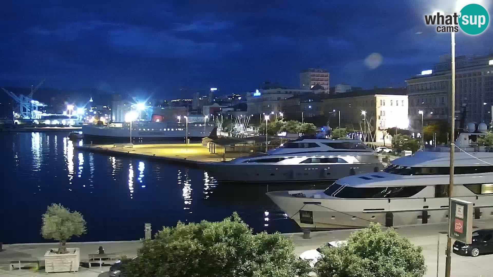Riva i Marina u Rijeci – Web kamera uživo u Hrvatskoj
