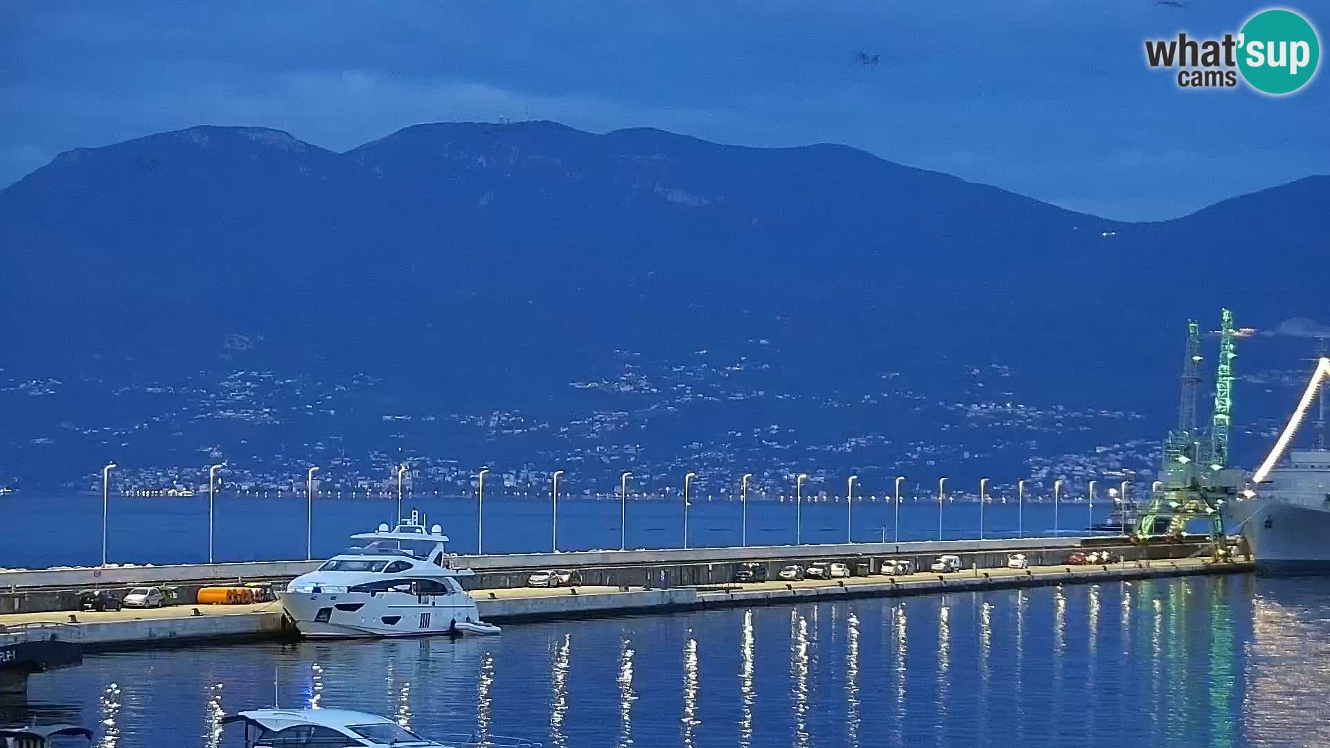 La Riva e la Marina a Rijeka (Fiume) – Live Webcam Croazia