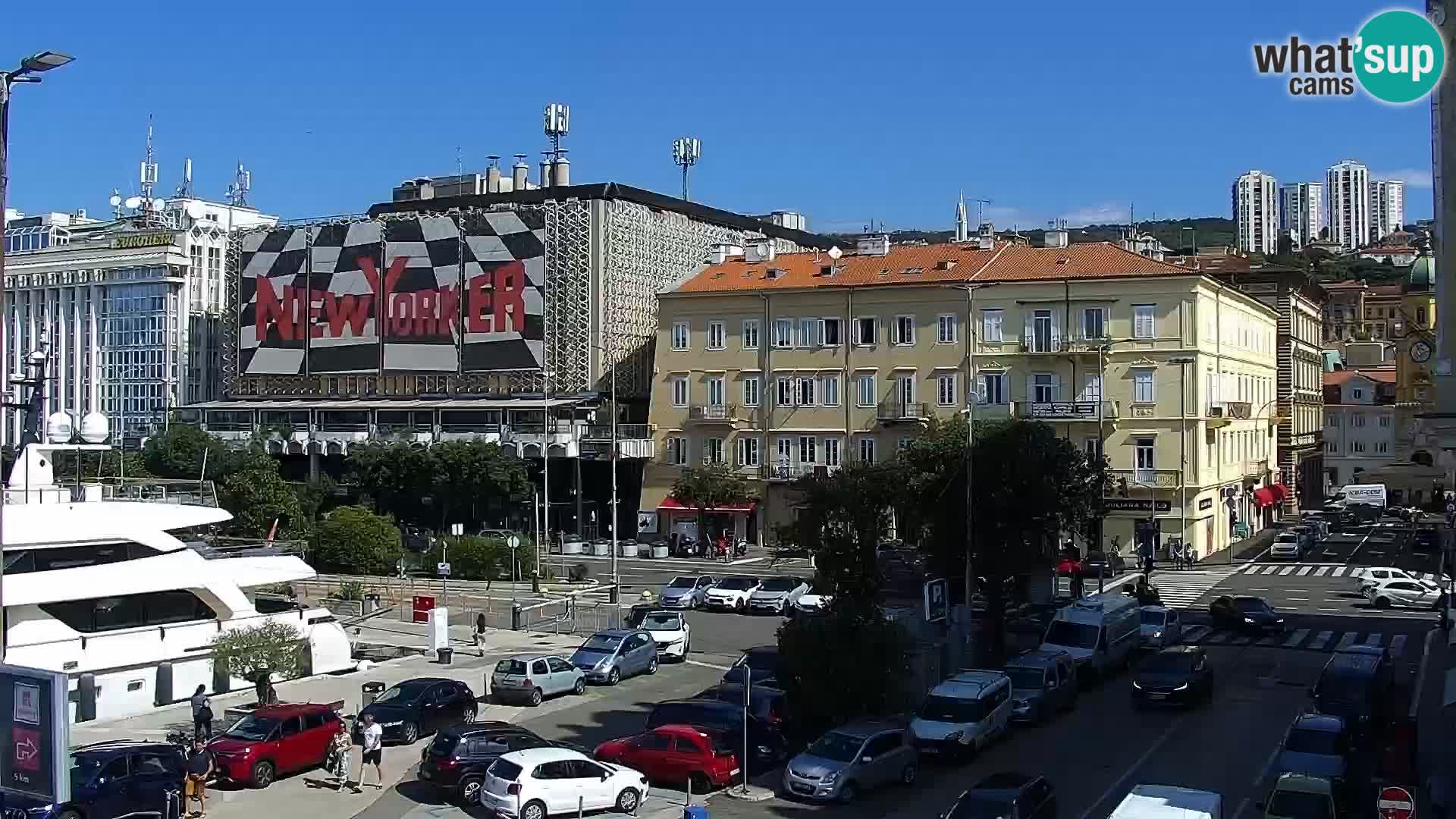 La Riva y Marina en Rijeka – Webcam en vivo Croacia