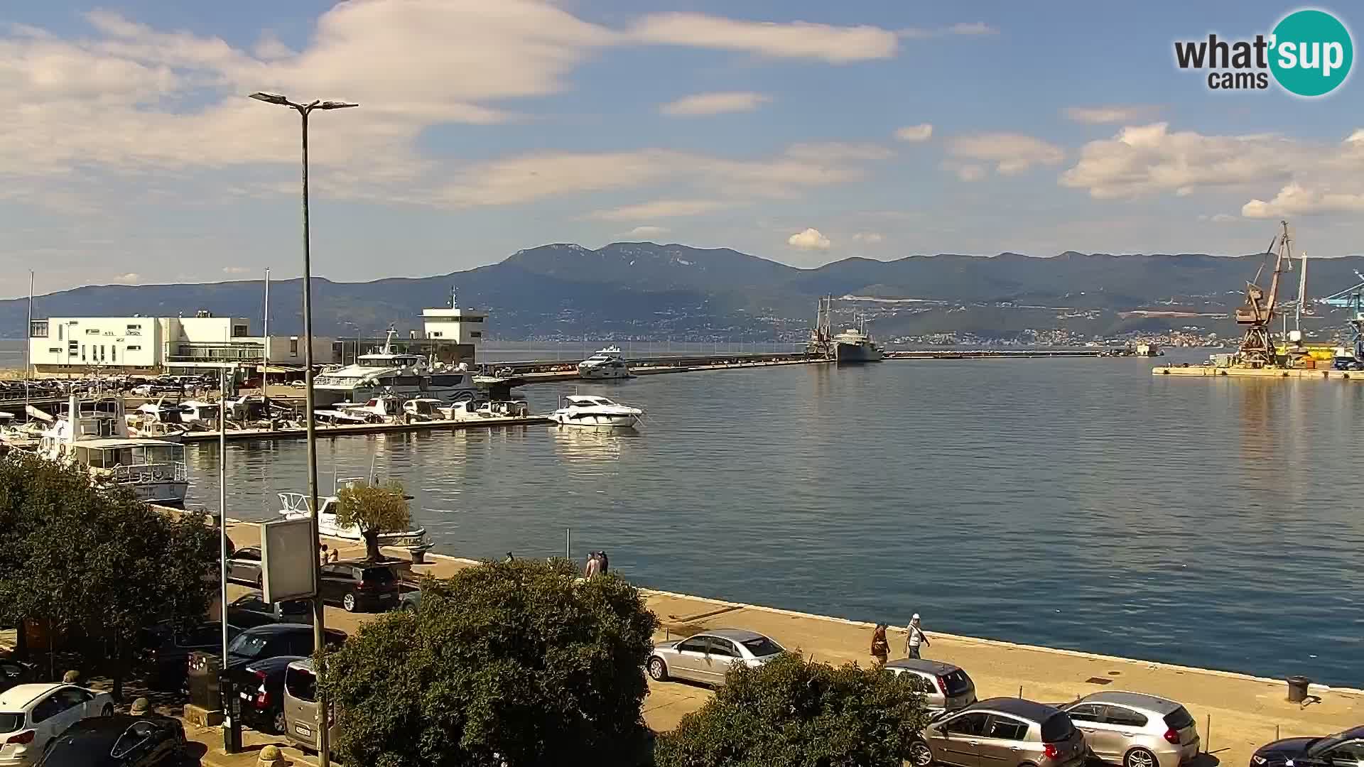 The Riva and Marina in Rijeka  – Live Webcam Croatia
