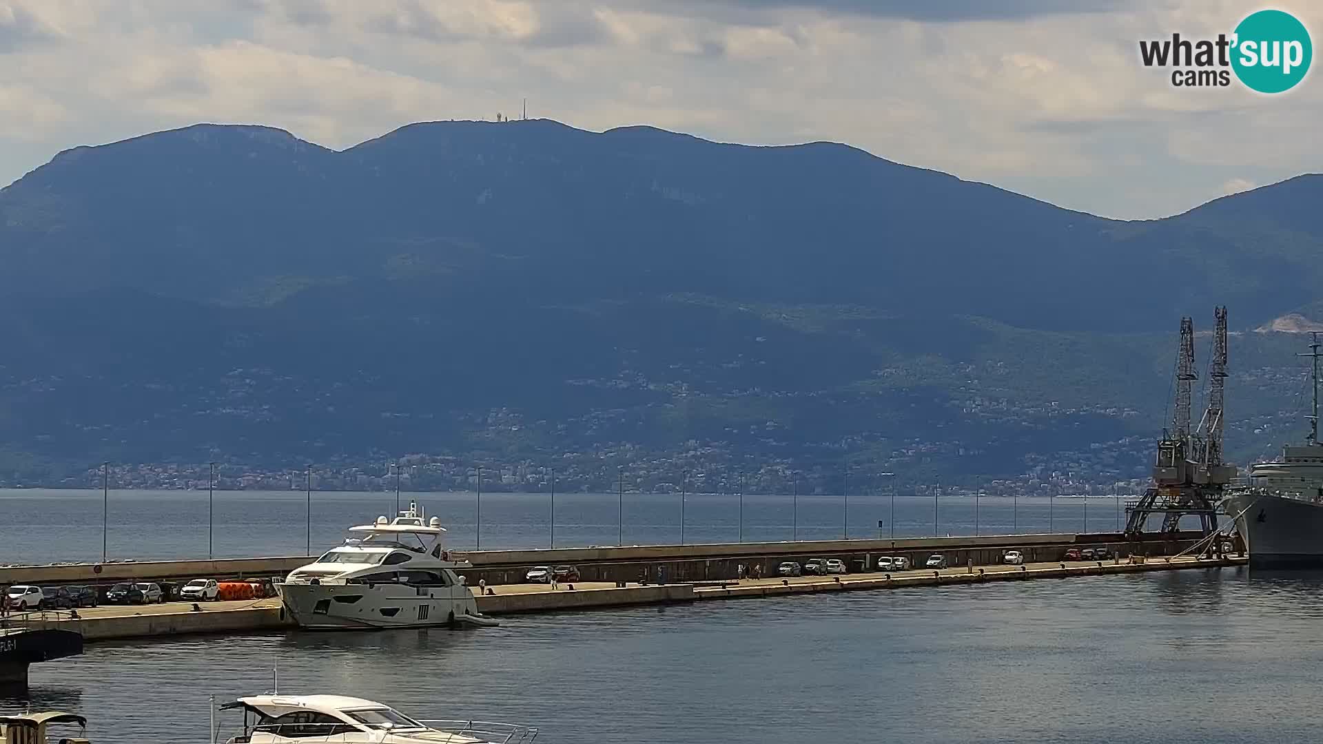 La Riva e la Marina a Rijeka (Fiume) – Live Webcam Croazia
