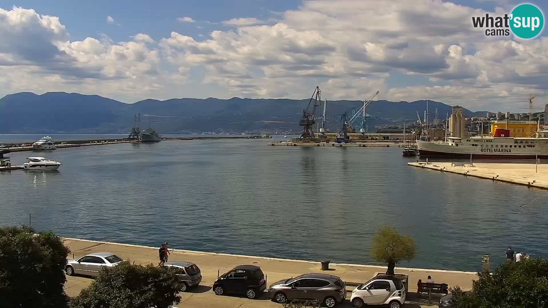 Die Riva und Marina in Rijeka – Live Webcam Kroatien