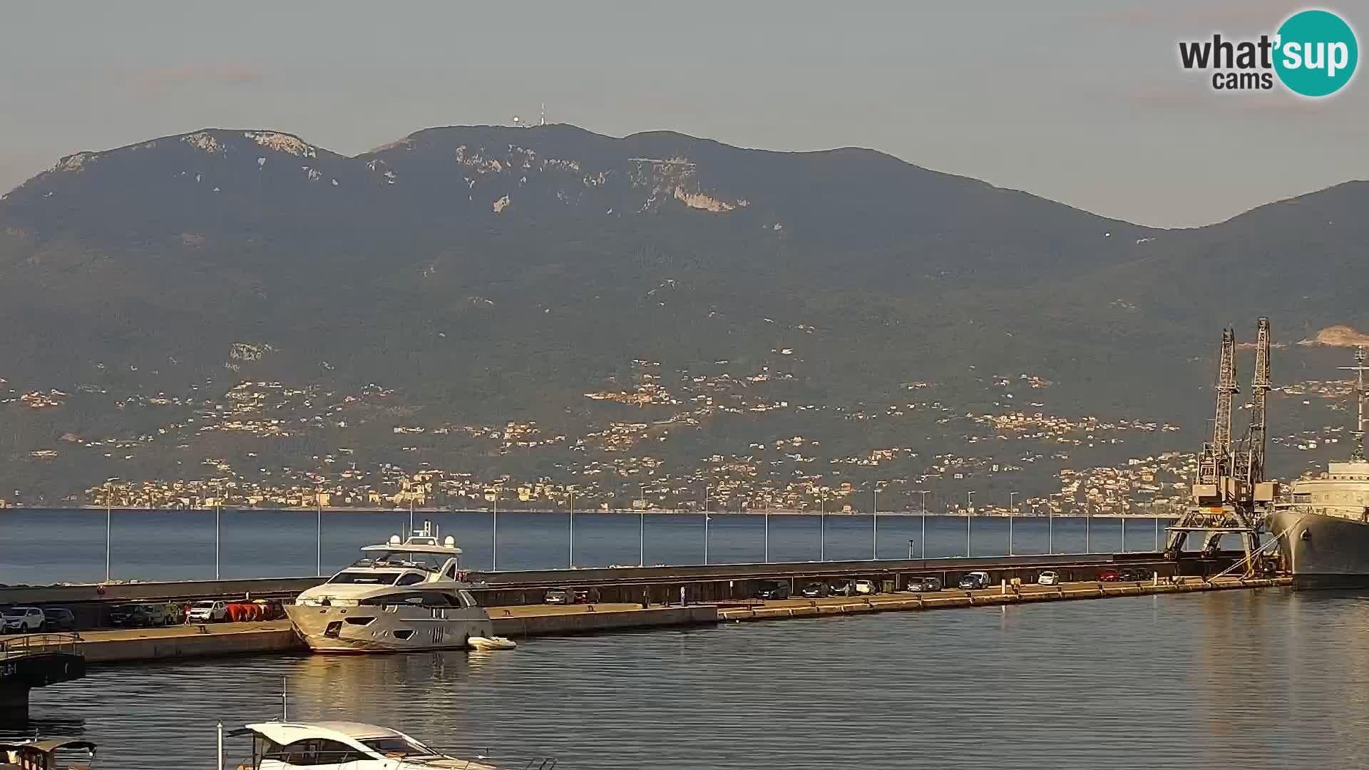 Die Riva und Marina in Rijeka – Live Webcam Kroatien