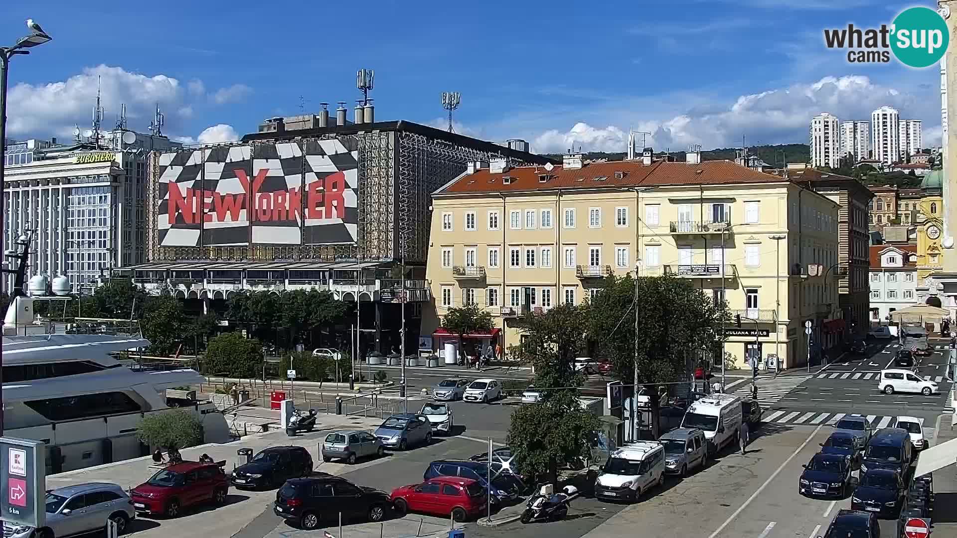 Riva i Marina u Rijeci – Web kamera uživo u Hrvatskoj