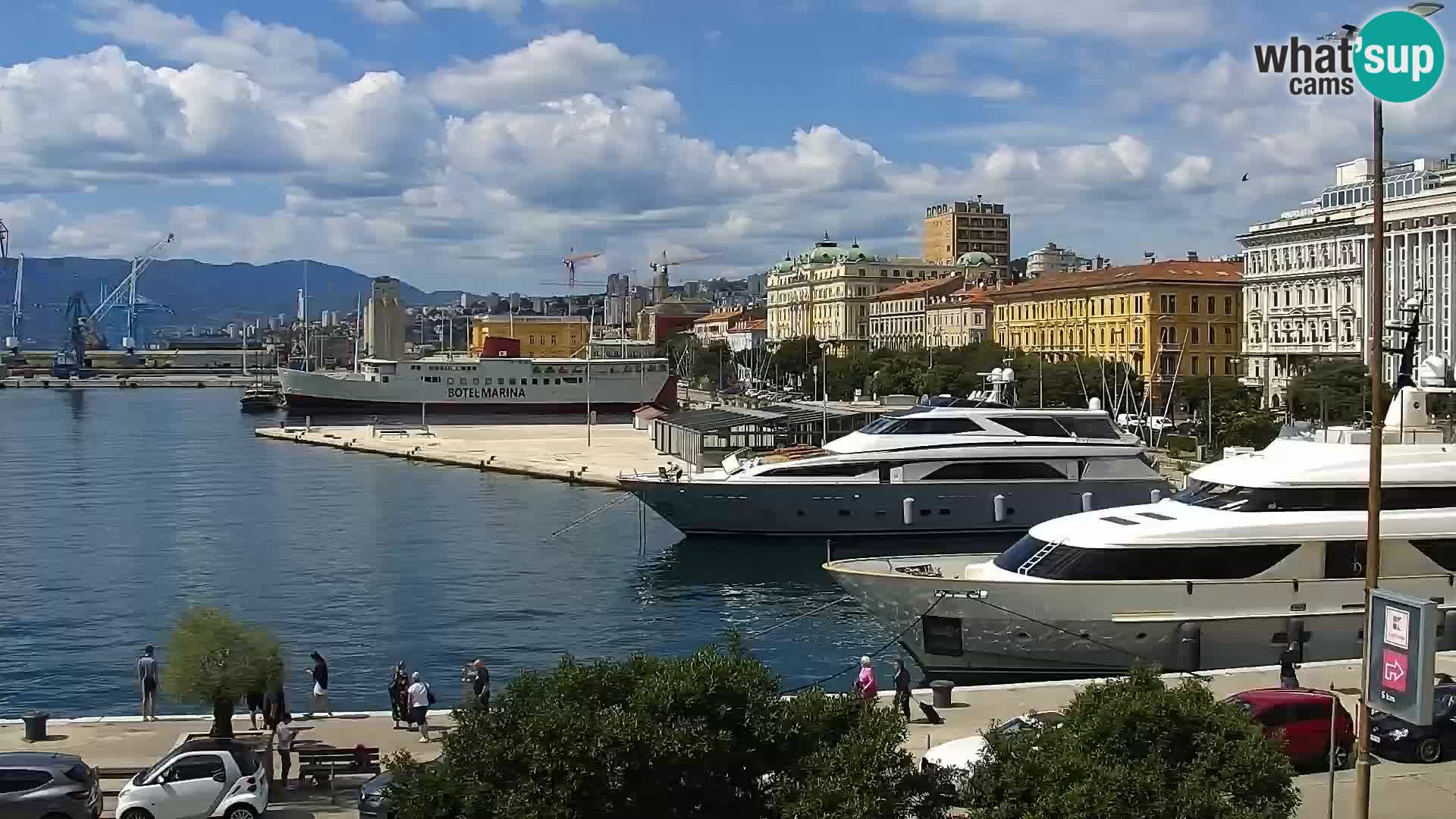 Riva i Marina u Rijeci – Web kamera uživo u Hrvatskoj