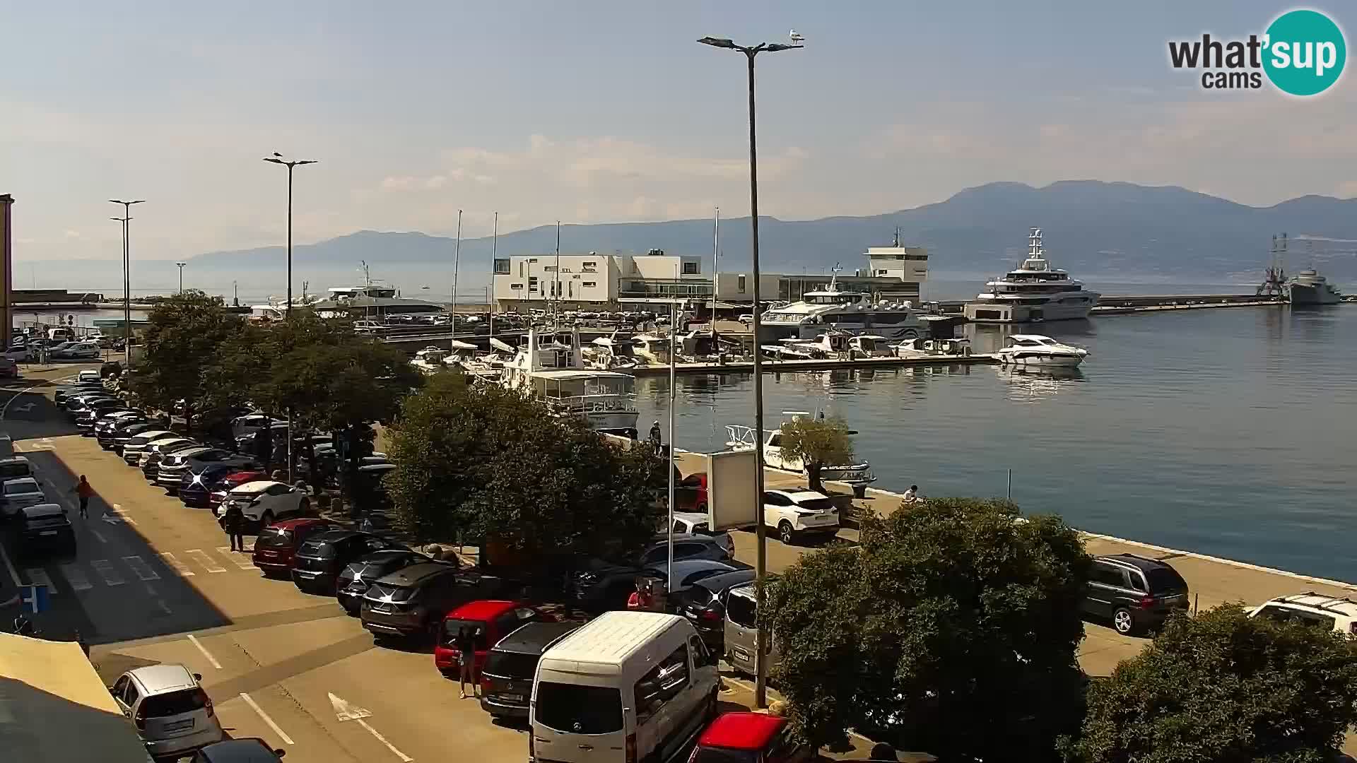 Die Riva und Marina in Rijeka – Live Webcam Kroatien