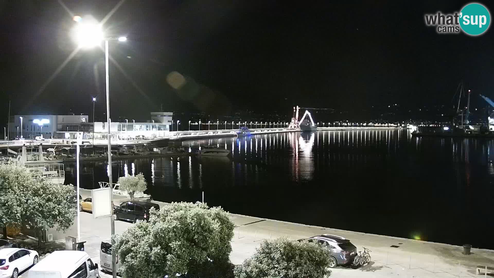 The Riva and Marina in Rijeka  – Live Webcam Croatia