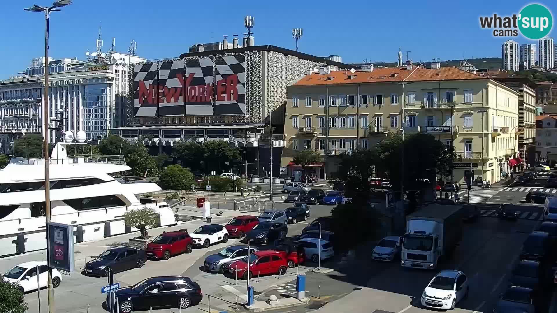 La Riva e la Marina a Rijeka (Fiume) – Live Webcam Croazia