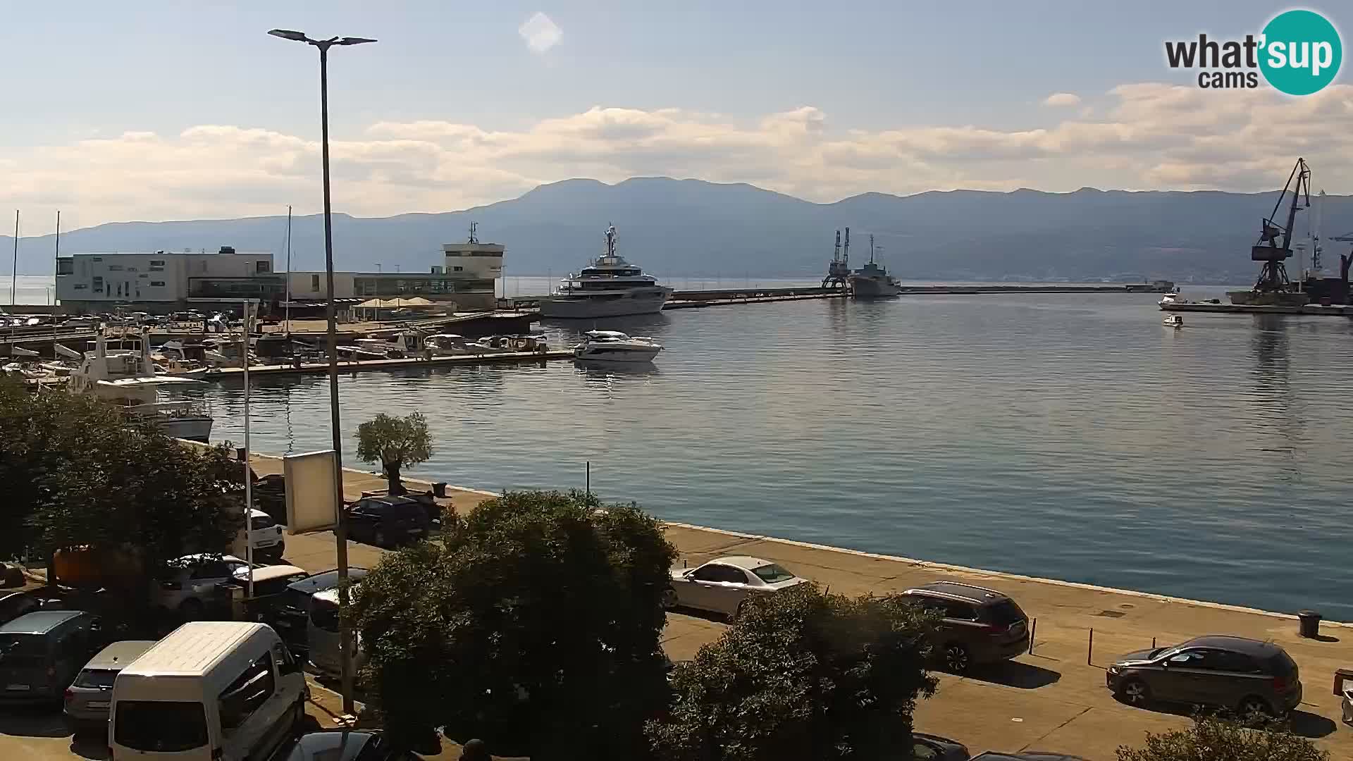 La Riva y Marina en Rijeka – Webcam en vivo Croacia