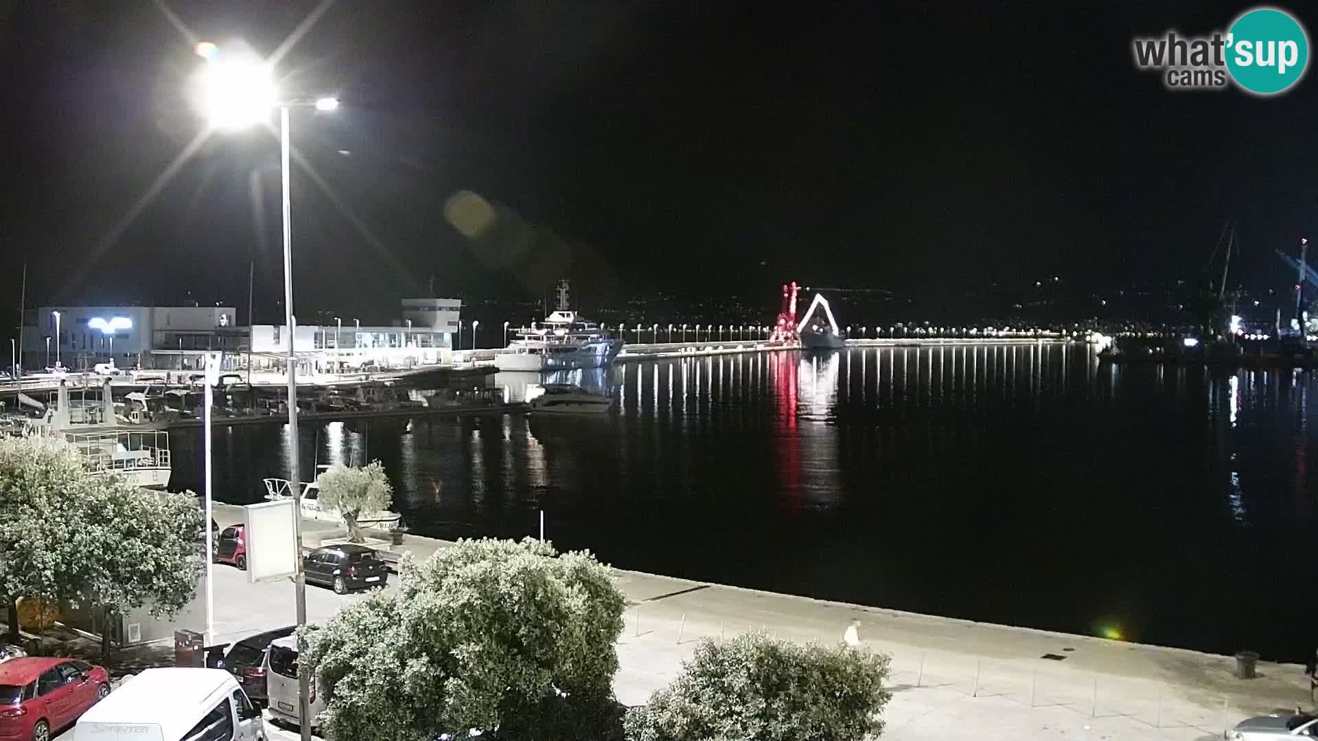 La Riva et Marina à Rijeka – Live Webcam Croatie