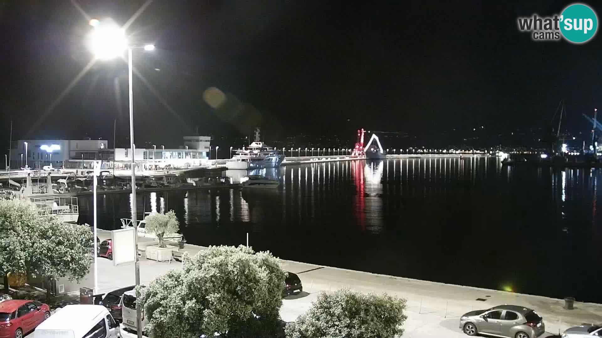 Die Riva und Marina in Rijeka – Live Webcam Kroatien