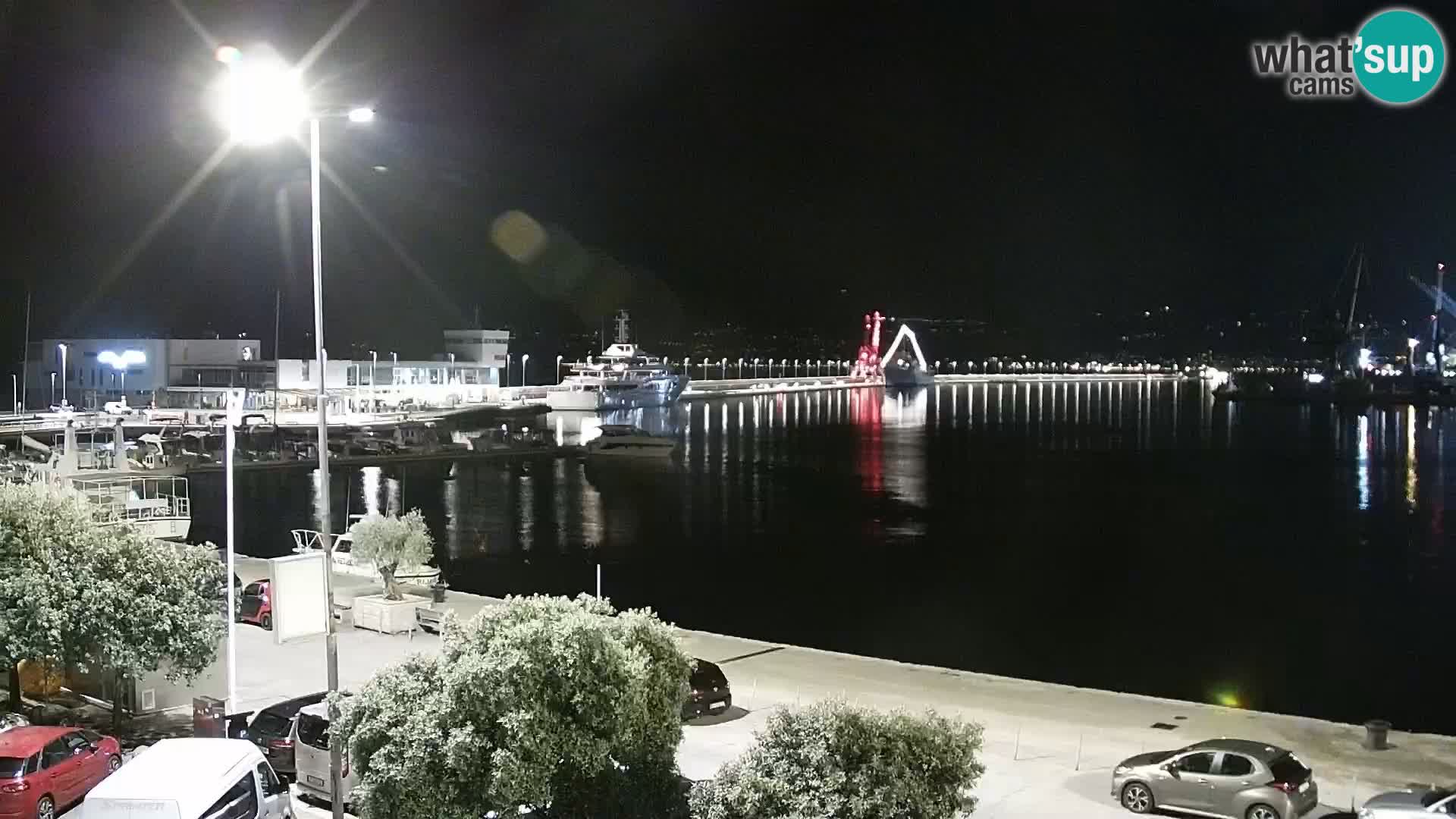 La Riva et Marina à Rijeka – Live Webcam Croatie
