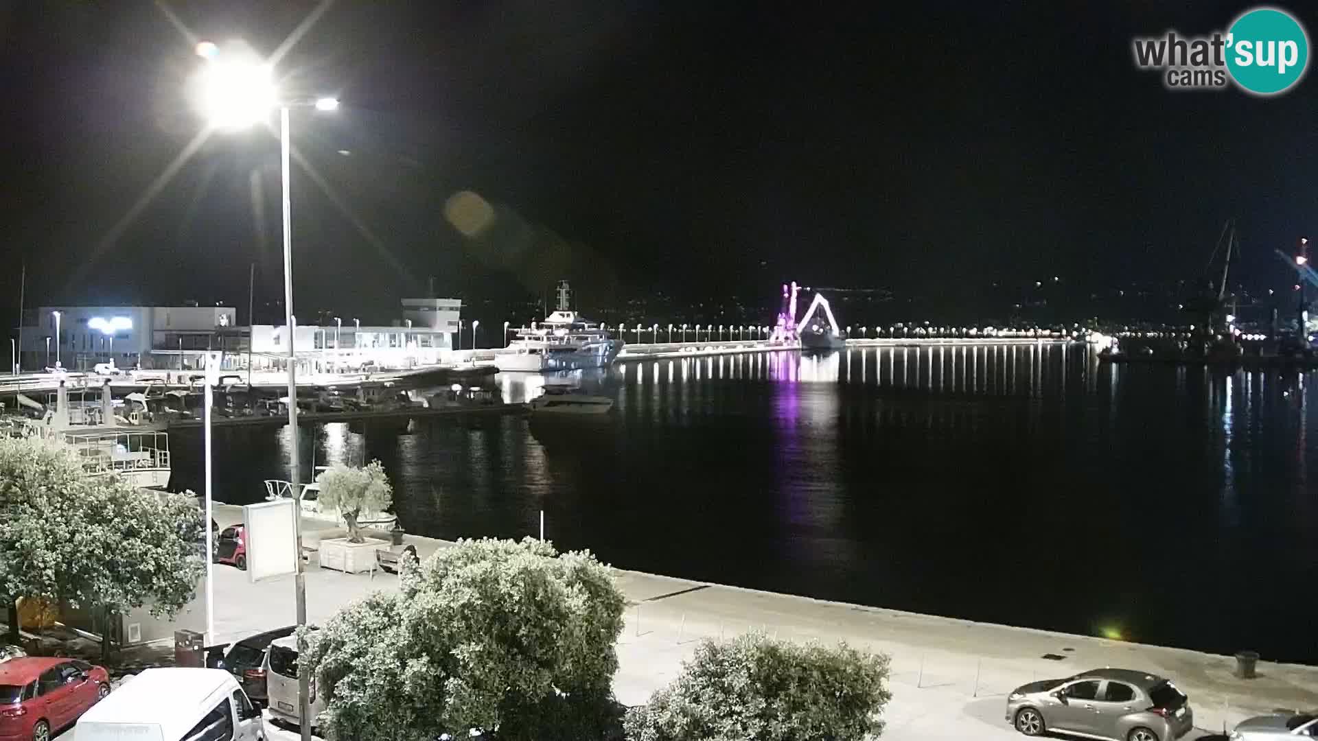 Die Riva und Marina in Rijeka – Live Webcam Kroatien