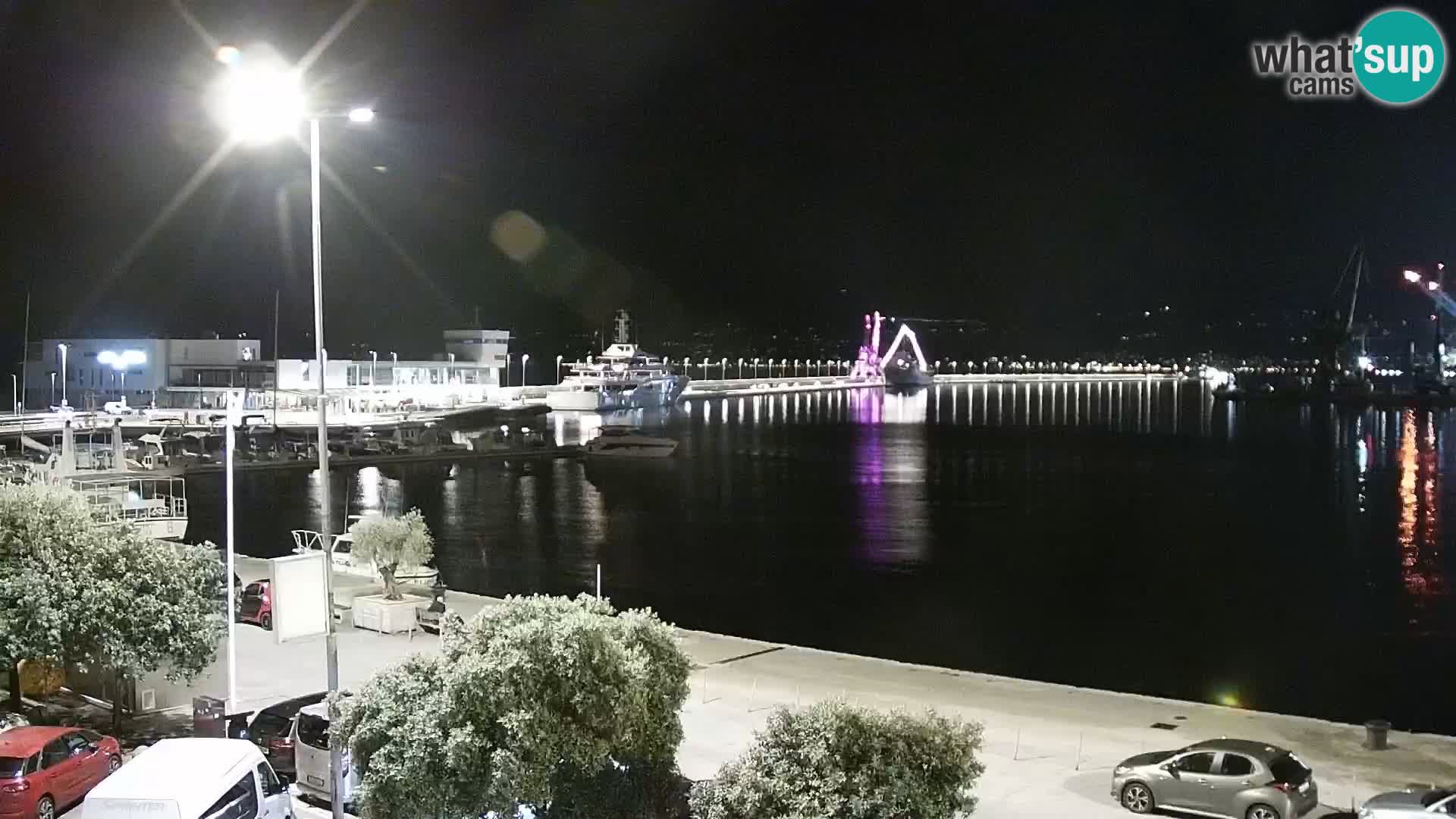 La Riva et Marina à Rijeka – Live Webcam Croatie