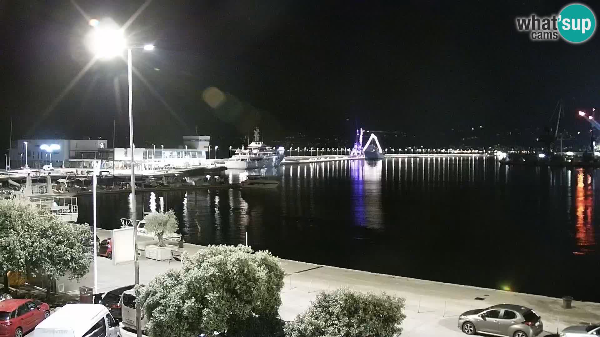 La Riva et Marina à Rijeka – Live Webcam Croatie