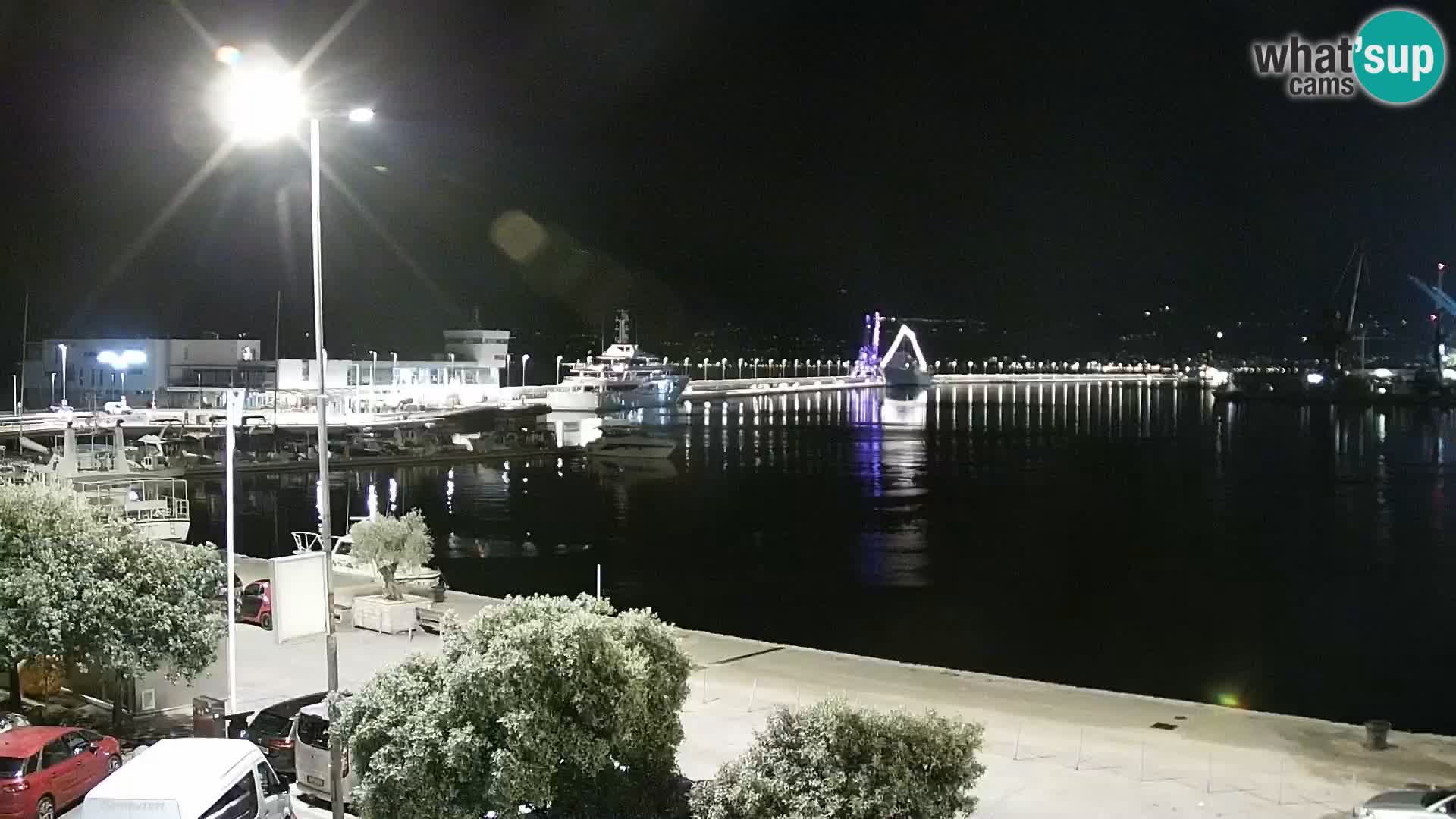 The Riva and Marina in Rijeka  – Live Webcam Croatia