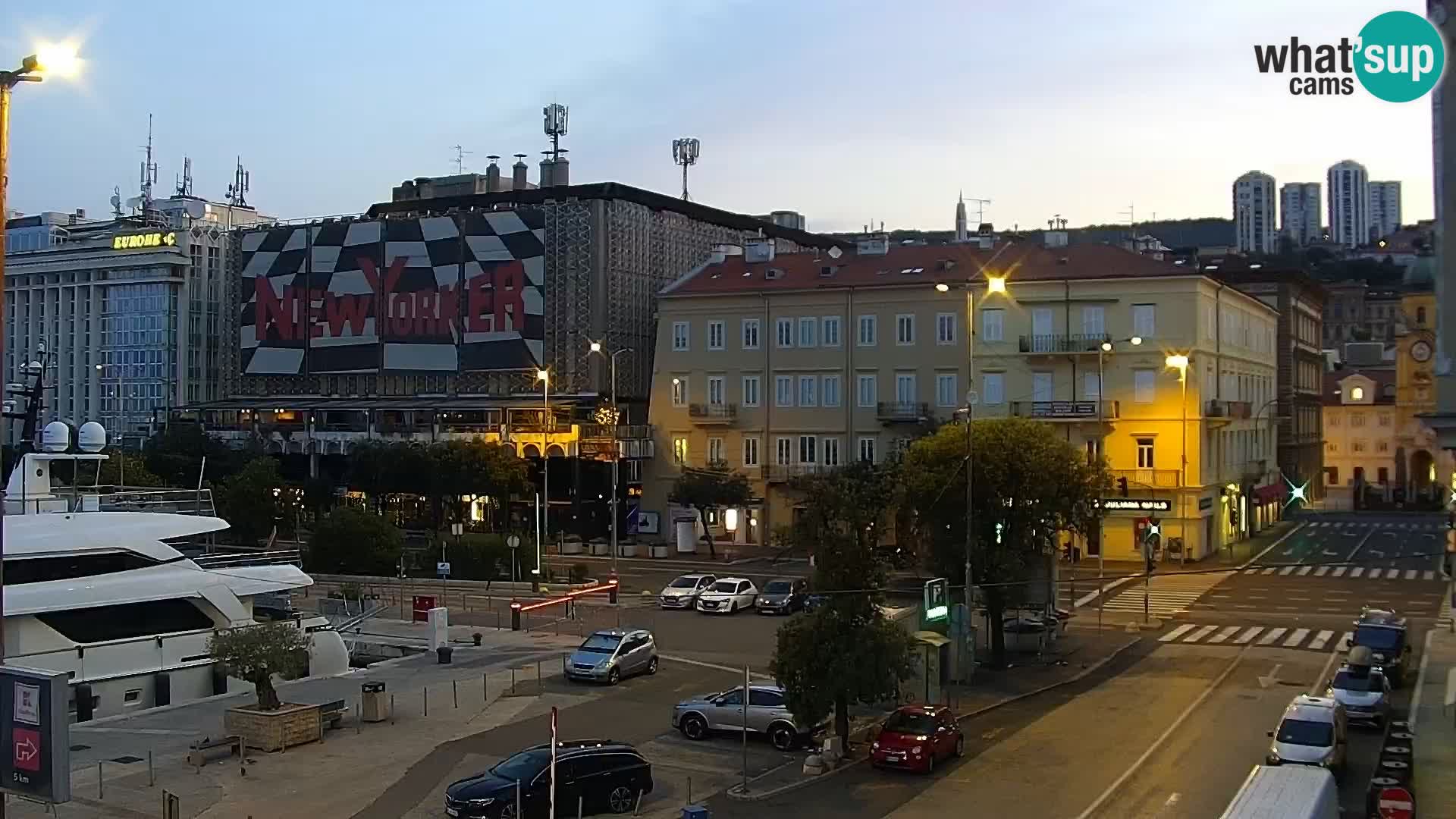 Riva i Marina u Rijeci – Web kamera uživo u Hrvatskoj