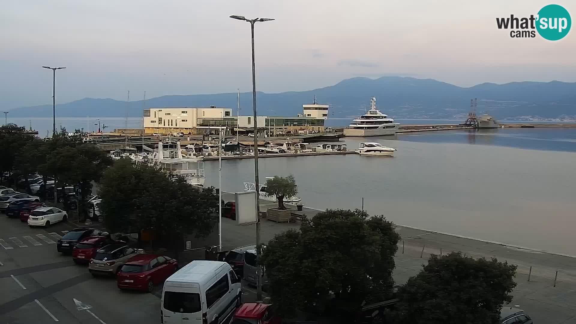 La Riva e la Marina a Rijeka (Fiume) – Live Webcam Croazia
