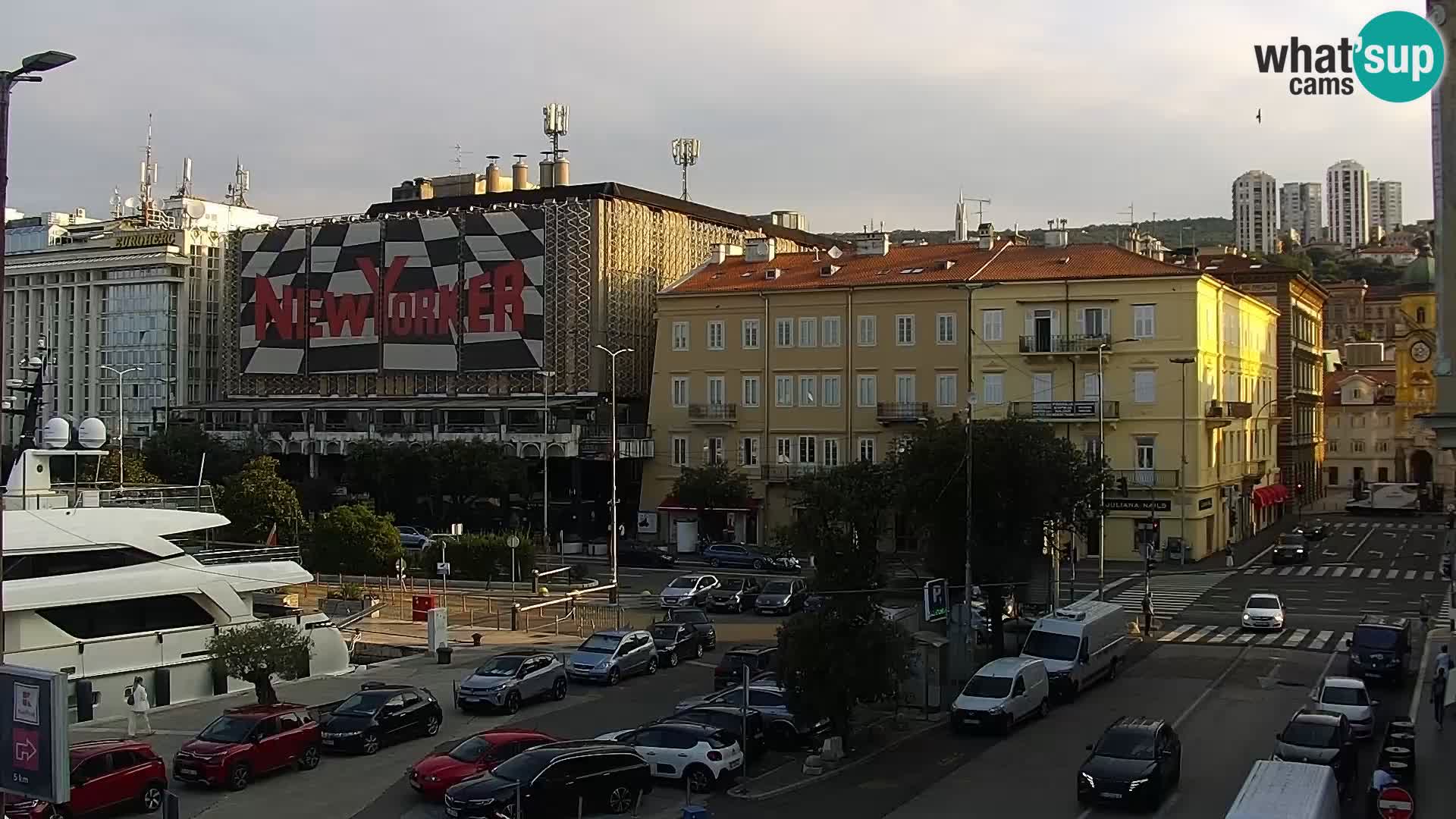 Die Riva und Marina in Rijeka – Live Webcam Kroatien