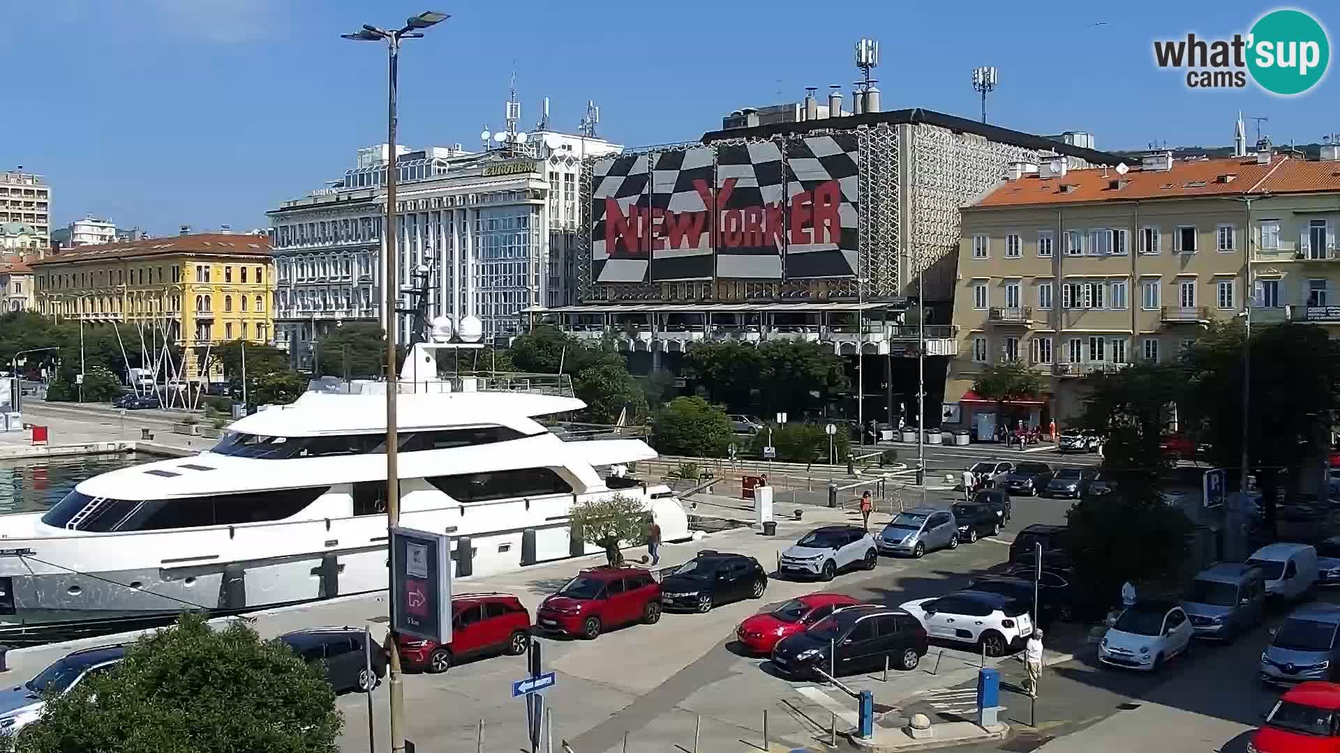 The Riva and Marina in Rijeka  – Live Webcam Croatia