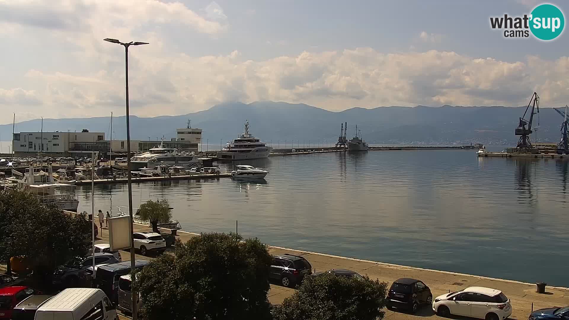 La Riva e la Marina a Rijeka (Fiume) – Live Webcam Croazia