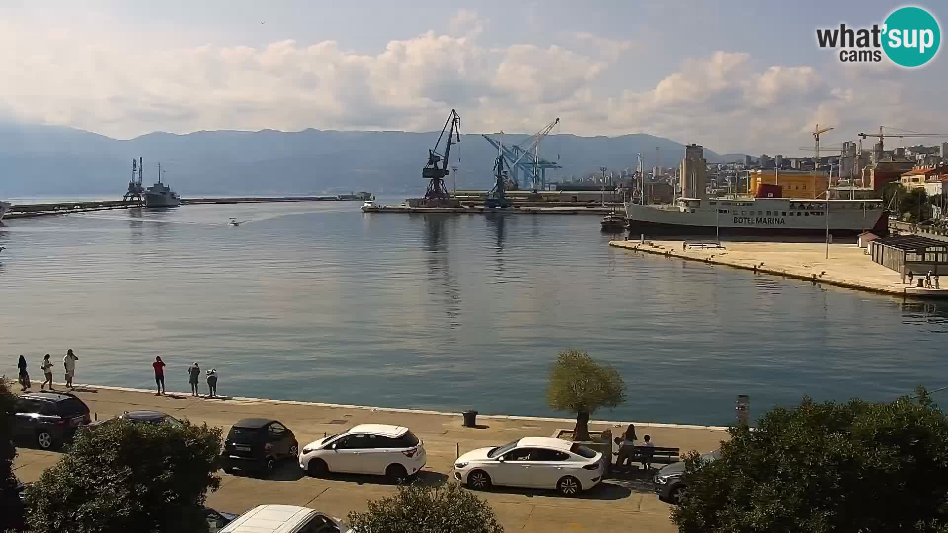 La Riva e la Marina a Rijeka (Fiume) – Live Webcam Croazia