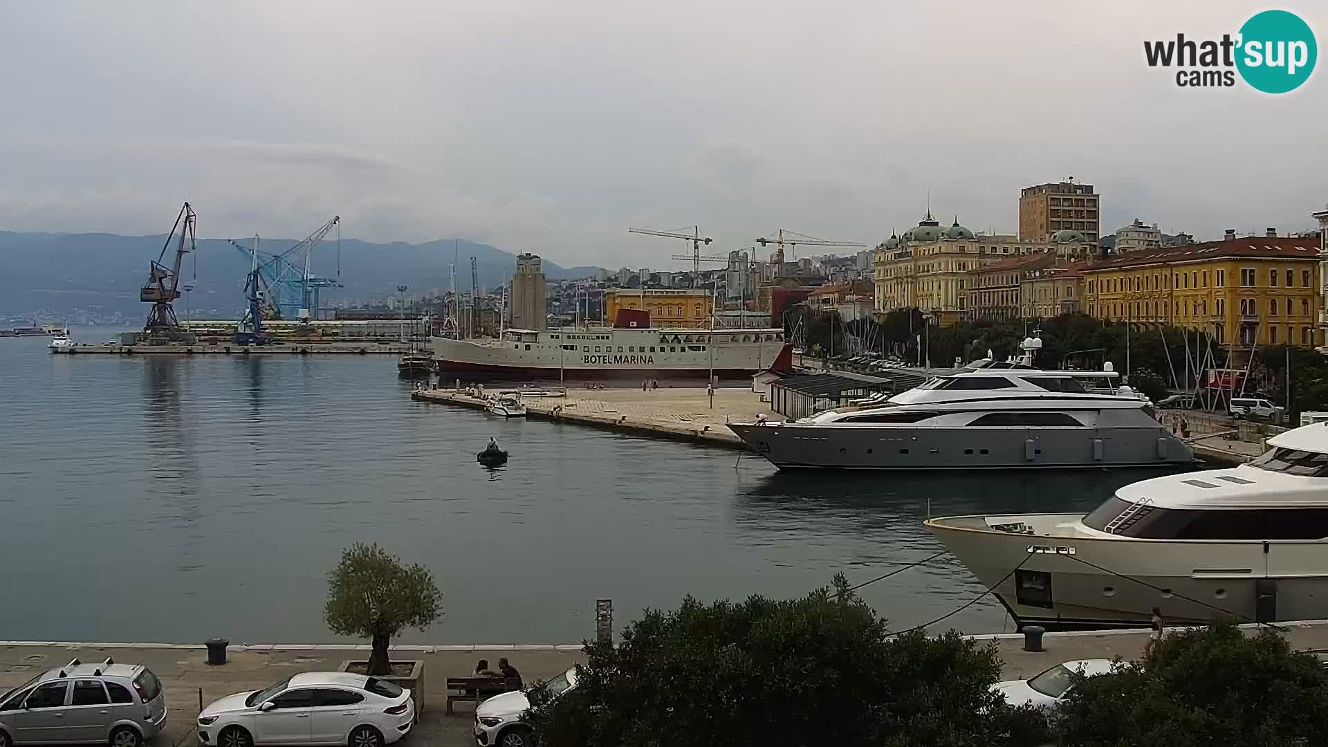 La Riva e la Marina a Rijeka (Fiume) – Live Webcam Croazia