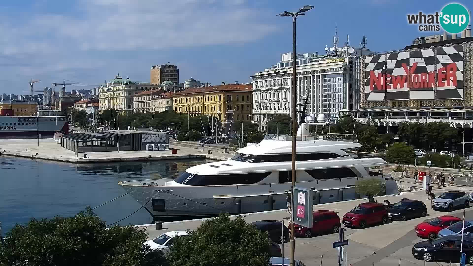 Riva i Marina u Rijeci – Web kamera uživo u Hrvatskoj