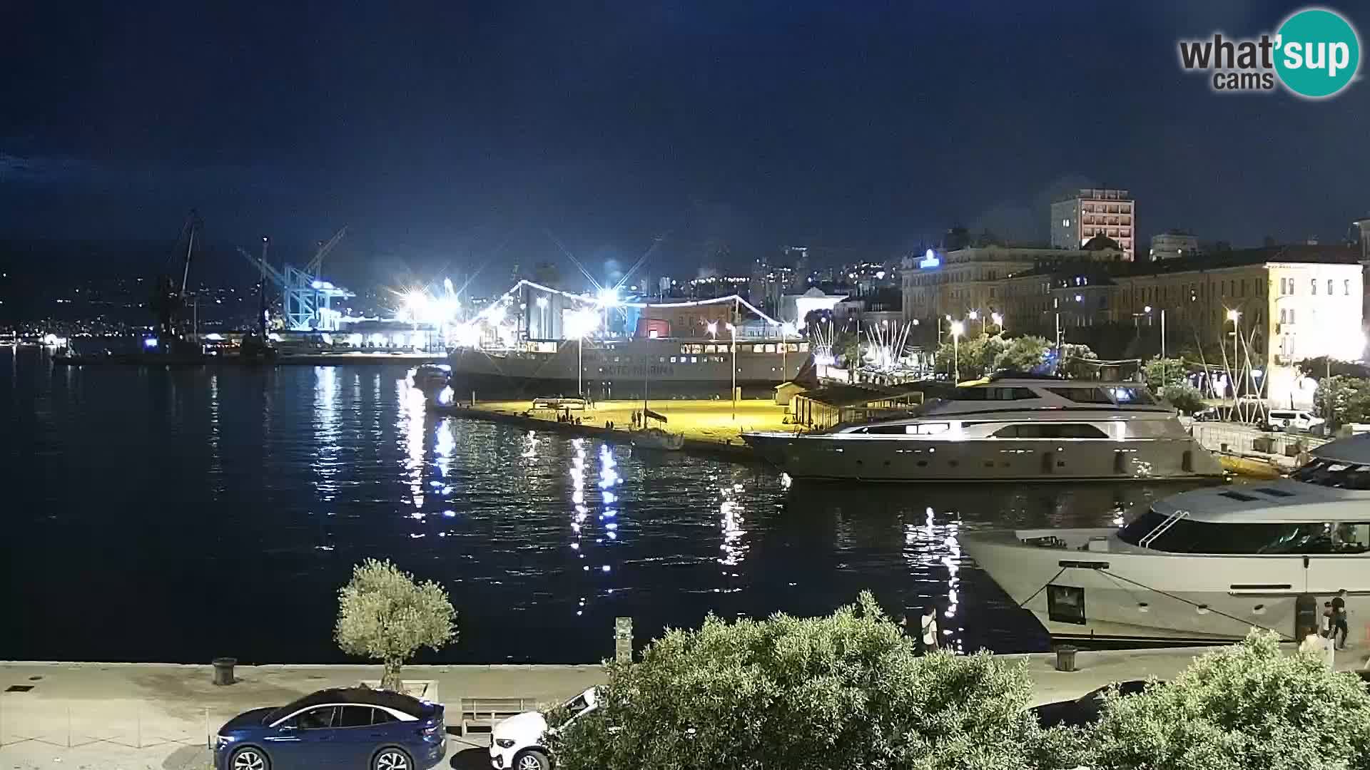 La Riva et Marina à Rijeka – Live Webcam Croatie