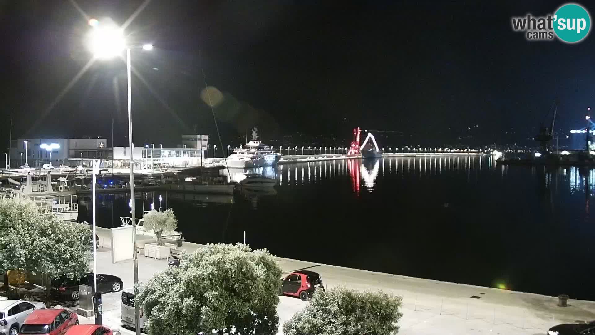 The Riva and Marina in Rijeka  – Live Webcam Croatia