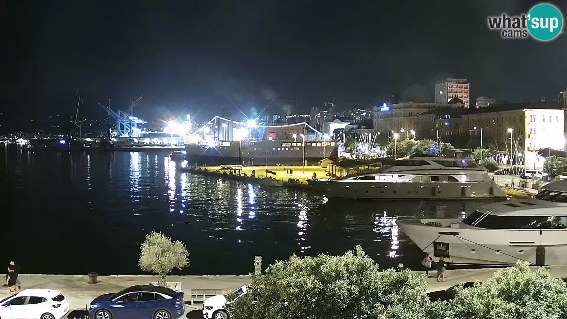 Riva i Marina u Rijeci – Web kamera uživo u Hrvatskoj