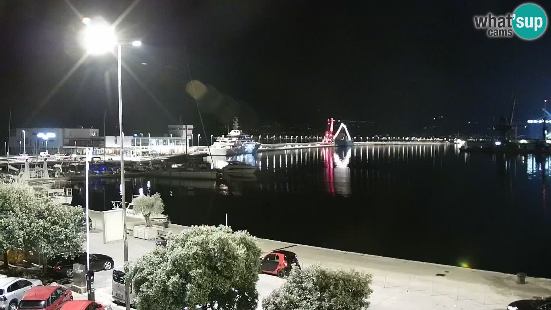 Die Riva und Marina in Rijeka – Live Webcam Kroatien