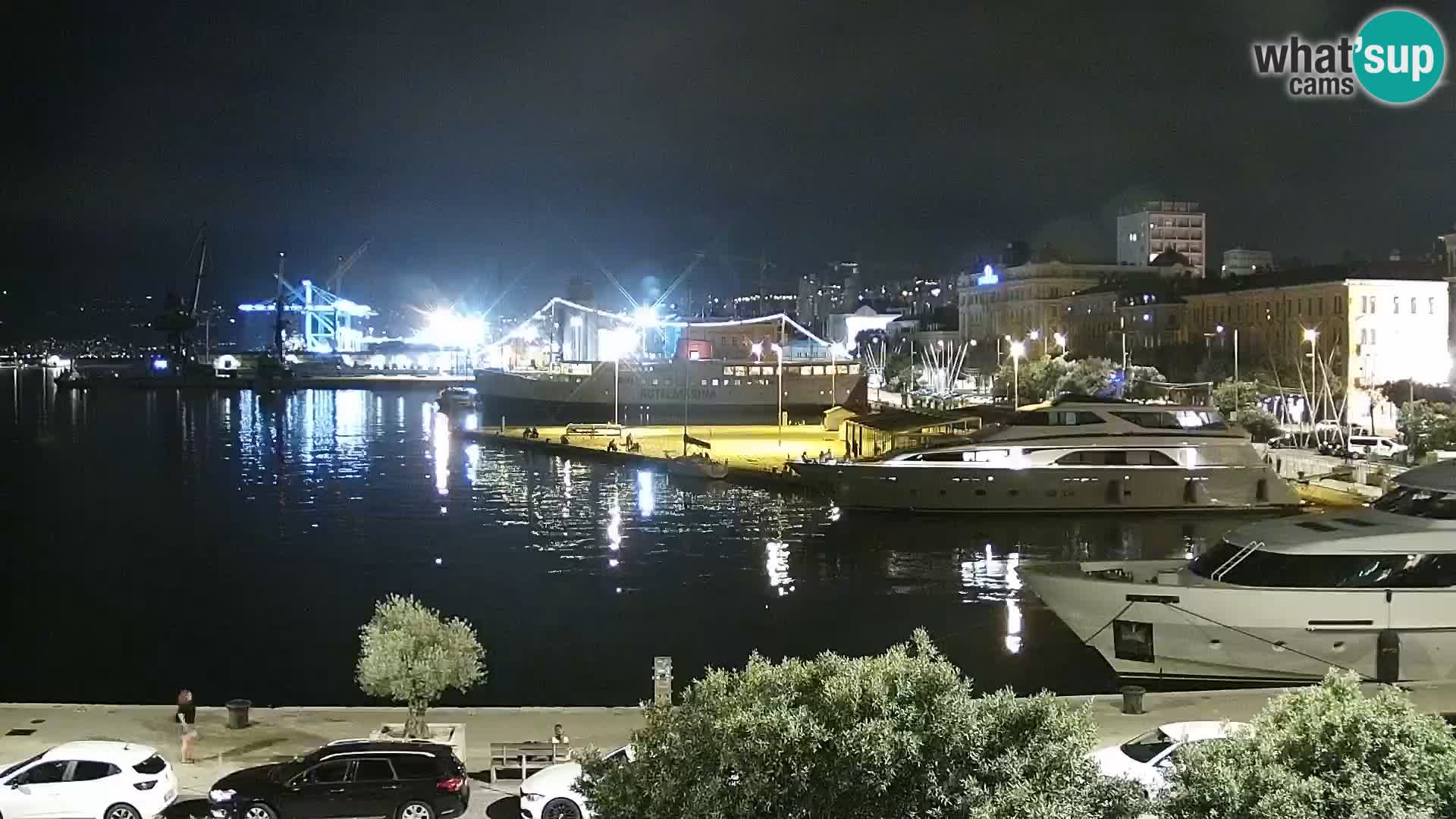 La Riva e la Marina a Rijeka (Fiume) – Live Webcam Croazia