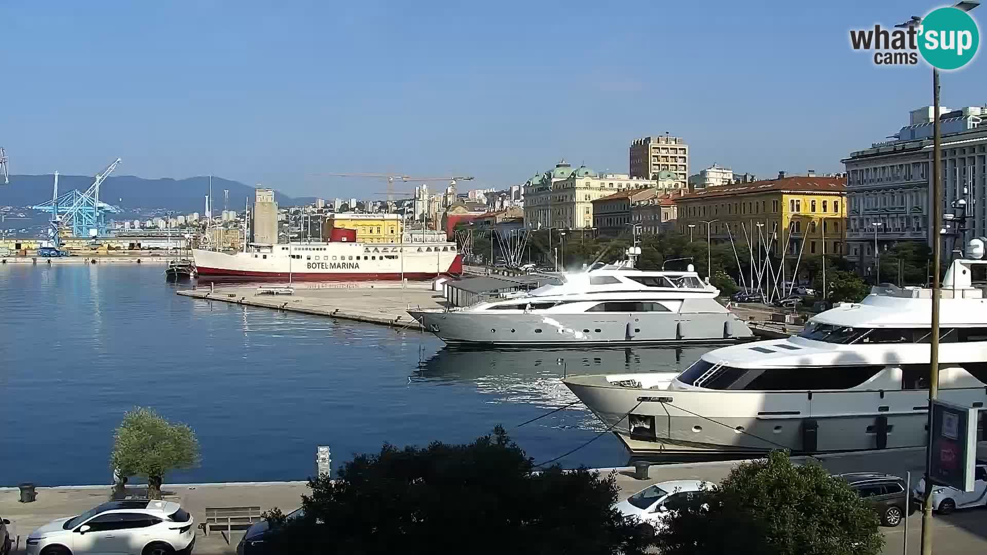 La Riva e la Marina a Rijeka (Fiume) – Live Webcam Croazia