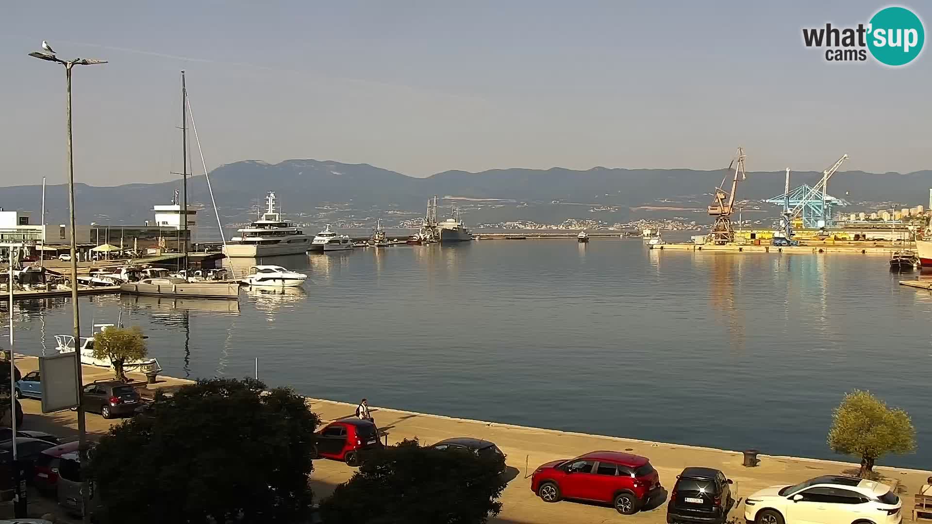 La Riva e la Marina a Rijeka (Fiume) – Live Webcam Croazia