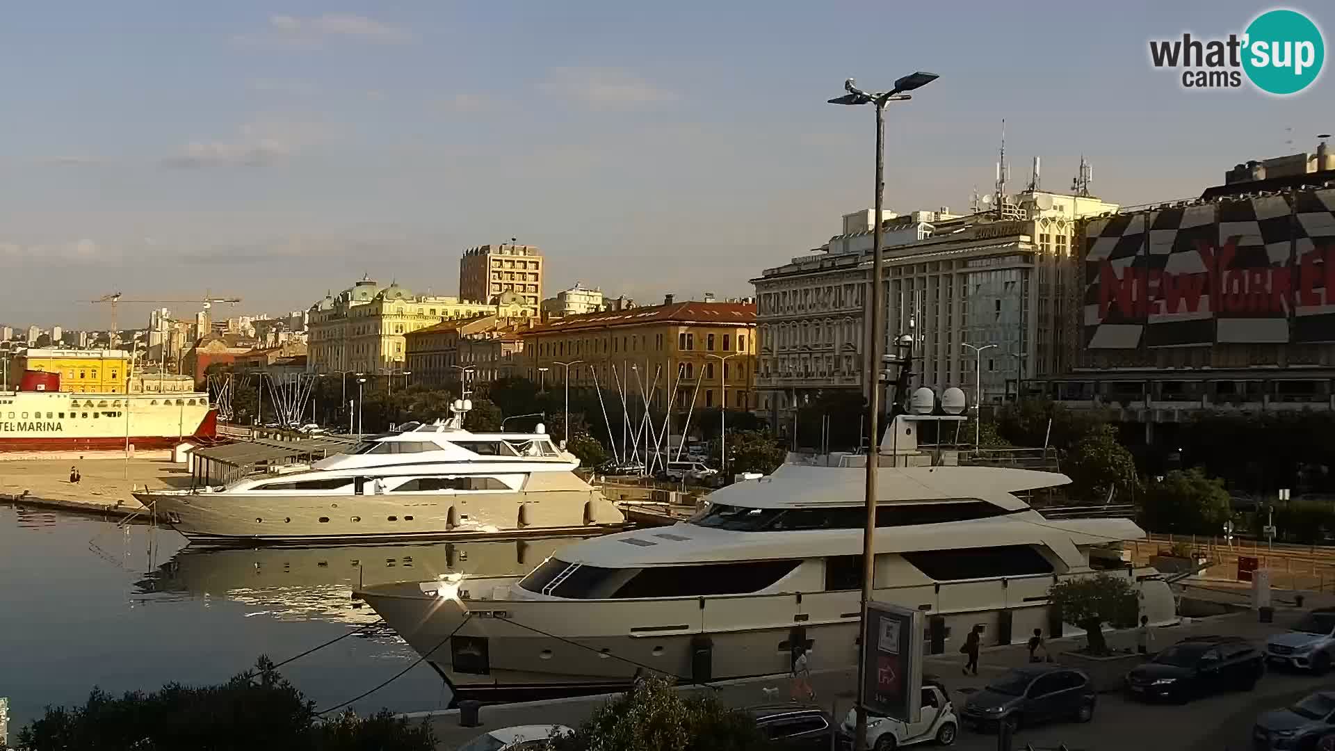 La Riva e la Marina a Rijeka (Fiume) – Live Webcam Croazia