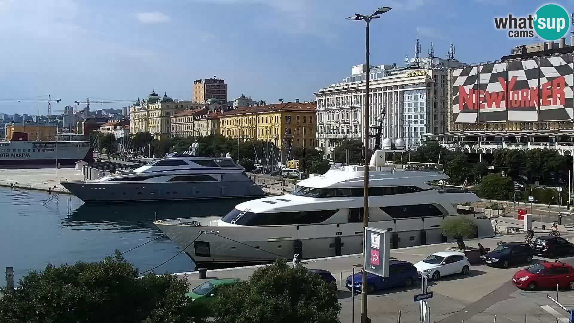 Riva i Marina u Rijeci – Web kamera uživo u Hrvatskoj