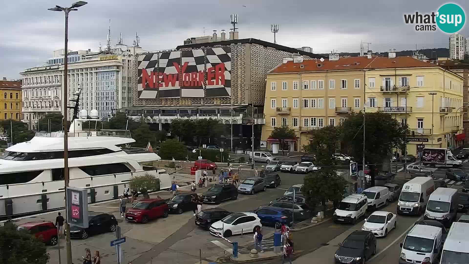 La Riva et Marina à Rijeka – Live Webcam Croatie