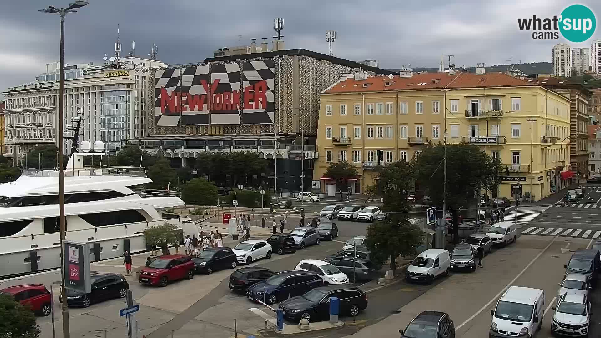 Die Riva und Marina in Rijeka – Live Webcam Kroatien