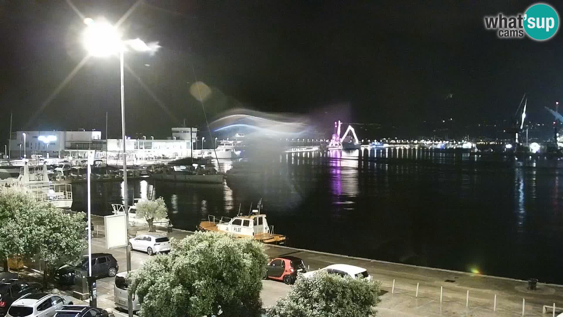 The Riva and Marina in Rijeka  – Live Webcam Croatia