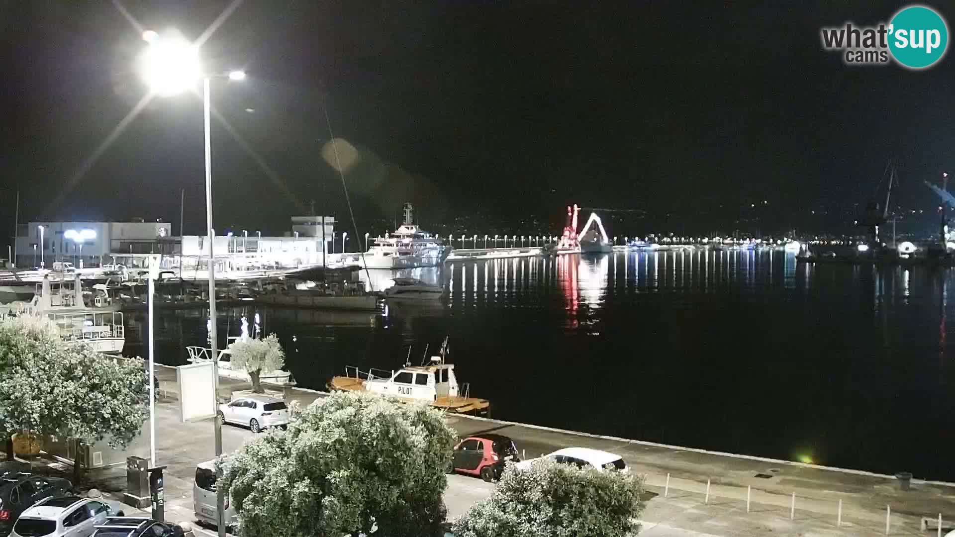La Riva e la Marina a Rijeka (Fiume) – Live Webcam Croazia