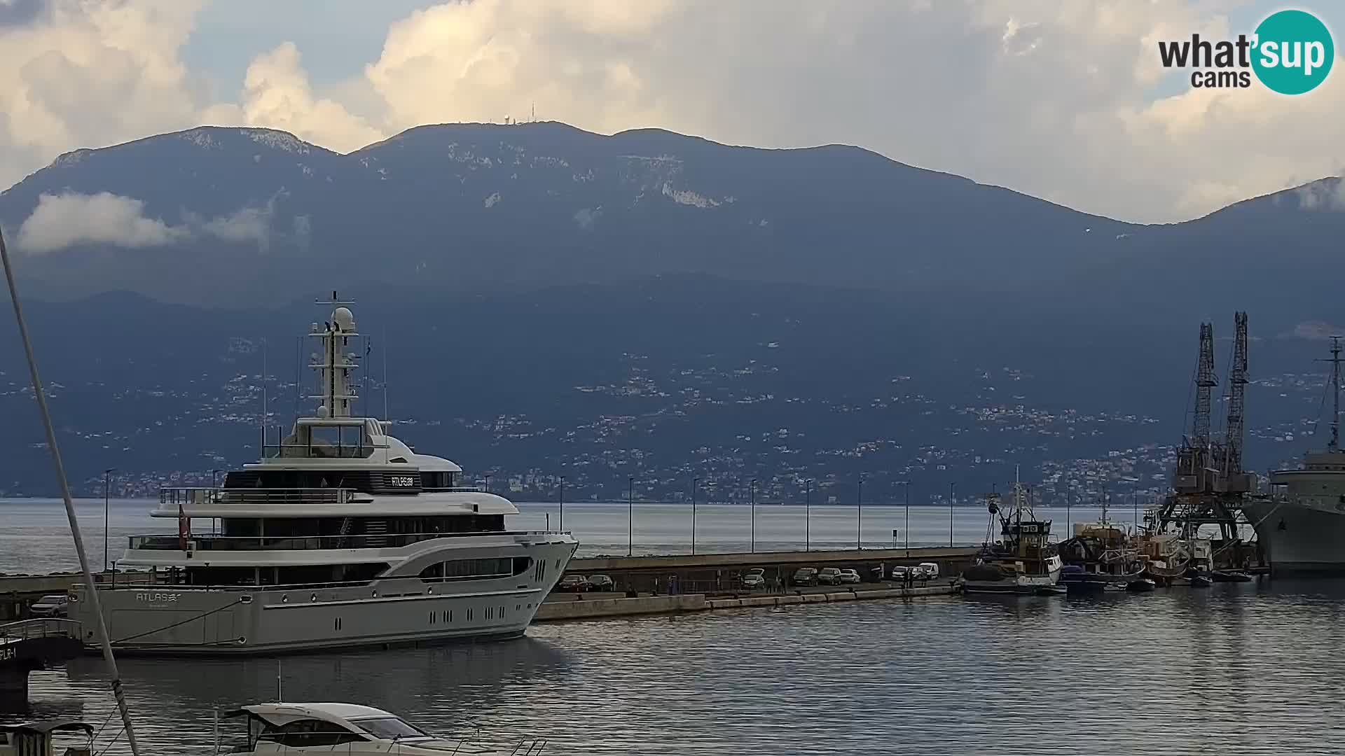 La Riva et Marina à Rijeka – Live Webcam Croatie