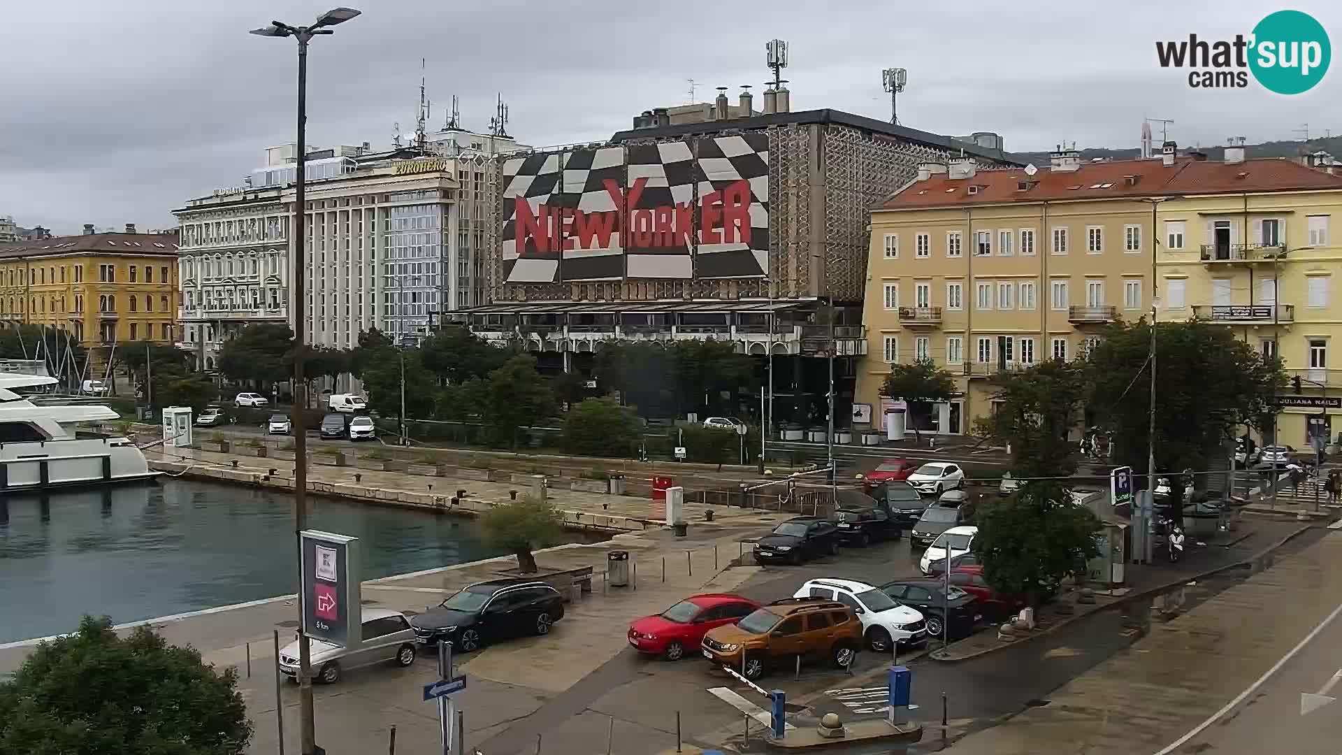 Die Riva und Marina in Rijeka – Live Webcam Kroatien