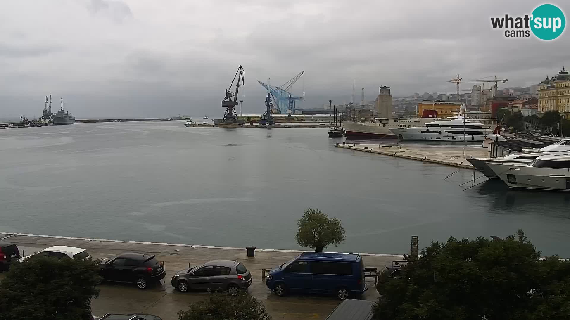 La Riva e la Marina a Rijeka (Fiume) – Live Webcam Croazia