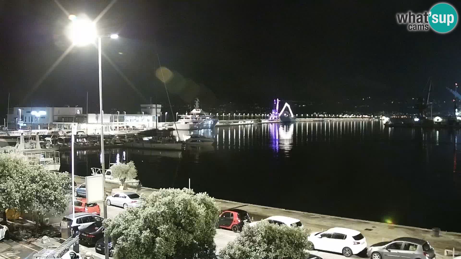 La Riva et Marina à Rijeka – Live Webcam Croatie