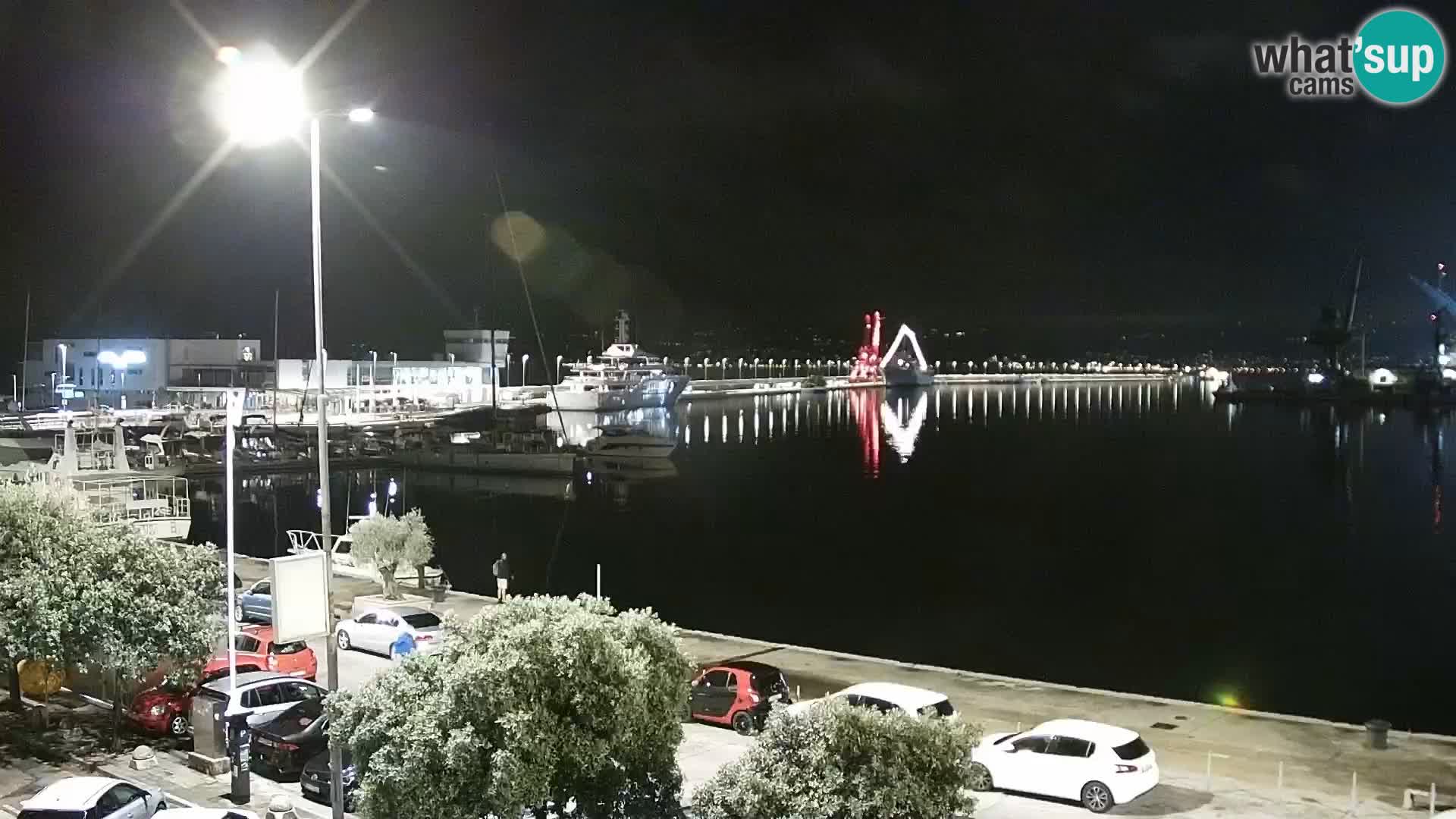 Riva i Marina u Rijeci – Web kamera uživo u Hrvatskoj