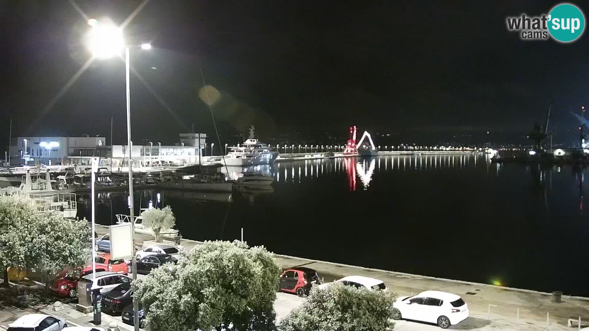 Die Riva und Marina in Rijeka – Live Webcam Kroatien