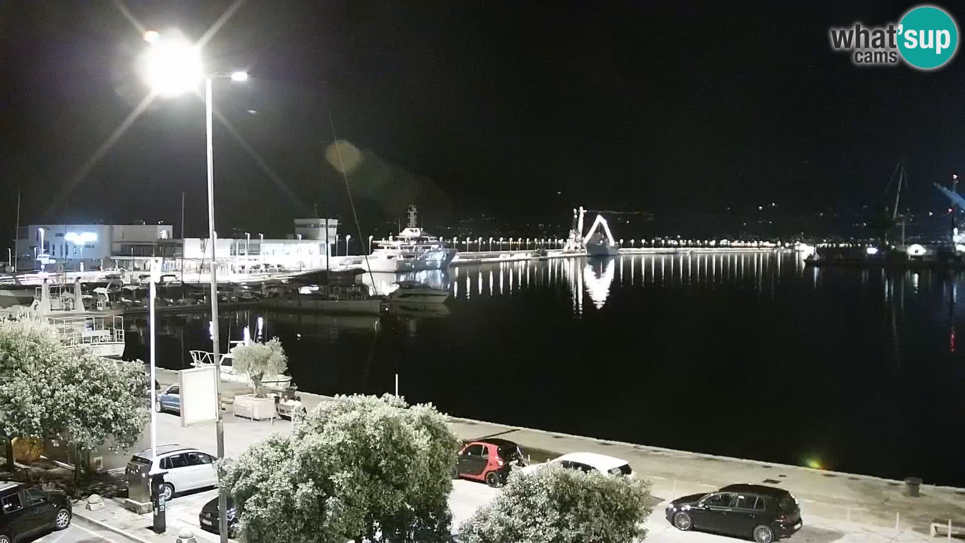 La Riva et Marina à Rijeka – Live Webcam Croatie
